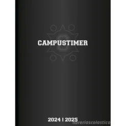 Agenda settimanale 17 mesi 2024/2025 Campustimer Black cm 10x15
