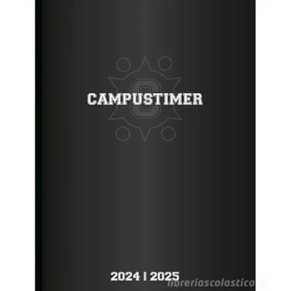 Agenda settimanale 17 mesi 2024/2025 Campustimer Black cm 10x15
