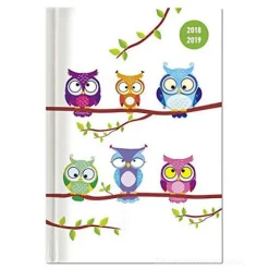Agenda 2018-2019 settimanale 16 mesi Collegetimer Owls