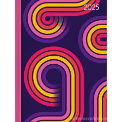 Agenda settimanale 12 mesi 2025 Lady Journal Retro