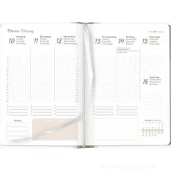 Agenda settimanale 12 mesi 2025 Lady Journal Lovely Owl