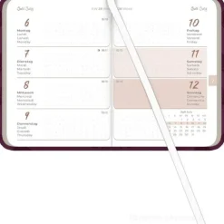 Agenda settimanale 12 mesi 2026 Lady Journal Mini Deluxe Purple cm 8x11,5