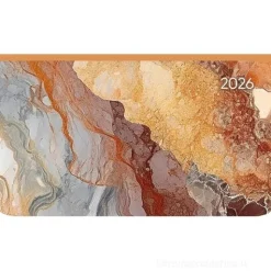 Agenda settimanale 12 mesi 2026 Ladytimer Pad Marble cm 15,6x9