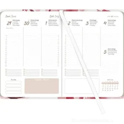 Agenda settimanale 12 mesi 2026 Lady Journal Blossoms cm 10,7x15,2