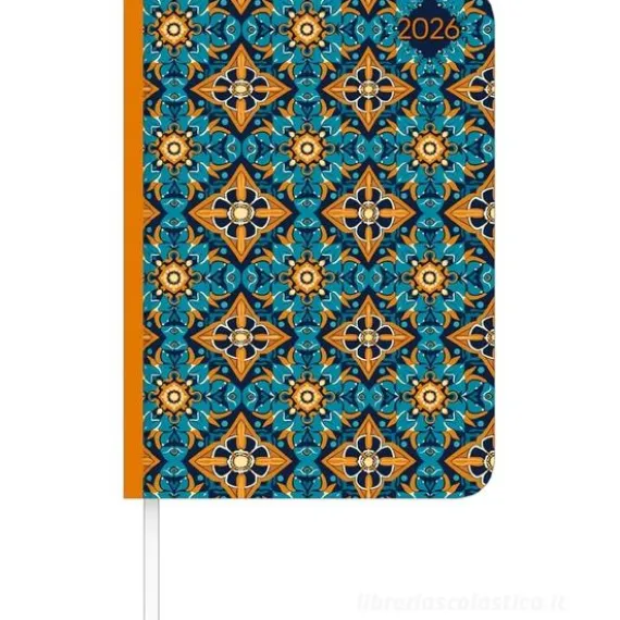 Agenda settimanale 12 mesi 2026 Lady Journal Oriental Pattern cm 10,7x15,2