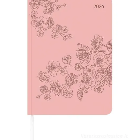 Agenda settimanale 12 mesi 2026 Lady Journal Grande Deluxe Salmon cm 15x21
