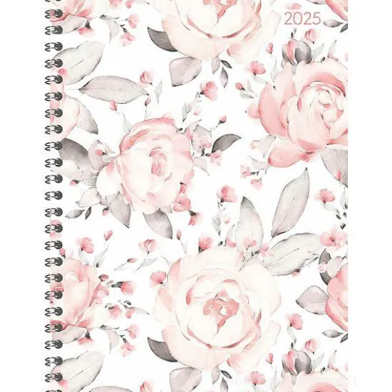 Agenda settimanale 12 mesi 2025 Ladytimer spiralata Roses