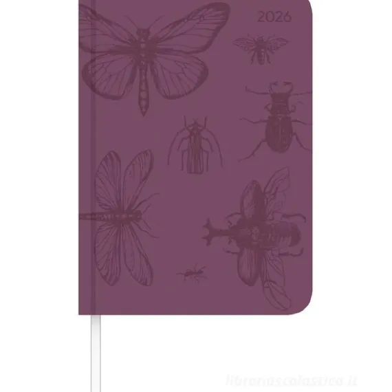Agenda settimanale 12 mesi 2026 Lady Journal Deluxe Purple cm 10,7x15,2