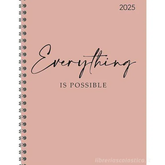 Agenda settimanale 12 mesi 2025 Ladytimer spiralata Statement