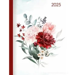Agenda settimanale 12 mesi 2025 Lady Journal Roses