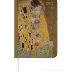 Agenda settimanale 12 mesi 2026 Lady Journal Klimt cm 10,7x15,2