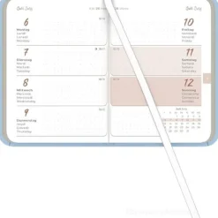 Agenda settimanale 12 mesi 2026 Lady Journal Mini Deluxe Sky cm 8x11,5