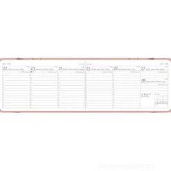 Agenda settimanale 12 mesi 2026 Ladytimer TO GO Deluxe Salmon cm 15x8,7