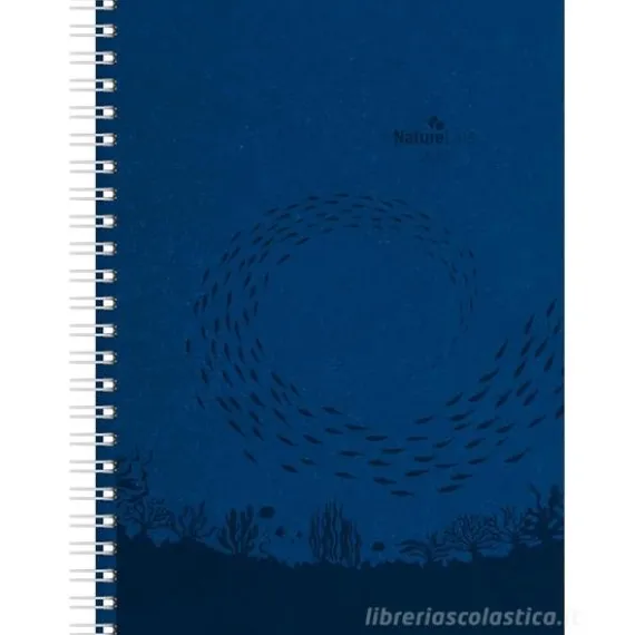 Agenda settimanale 12 mesi 2026 spiralata Nature Line Ocean cm 15x21