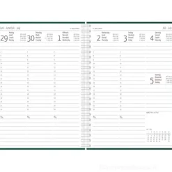 Agenda settimanale 12 mesi 2026 spiralata Nature Line Forest cm 15x21