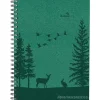Agenda settimanale 12 mesi 2025 spiralata Nature Line Forest cm 15x21