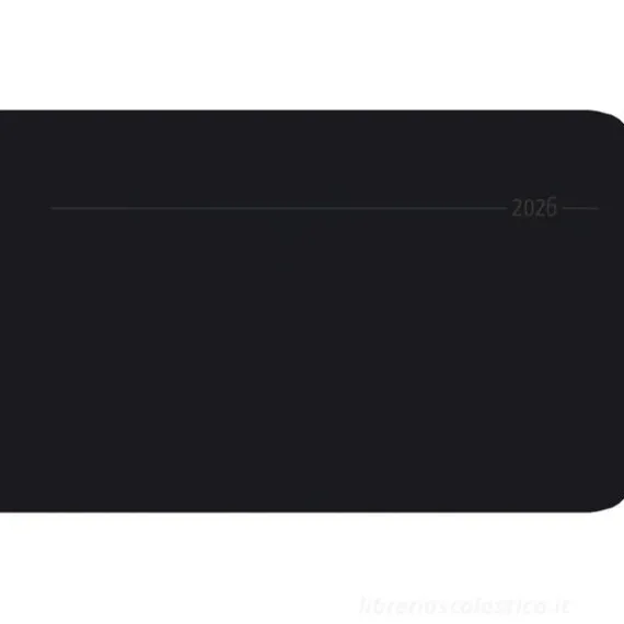 Agenda settimanale 12 mesi 2026 Timer TO GO Deluxe Tucson nero cm 15x8,7