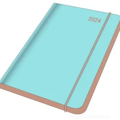 Agenda settimanale 2024 Midi Flexi Diary EarthLine Blue Spruce cm 12x17
