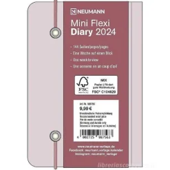 Agenda settimanale 2024 Mini Flexi Diary EarthLine Berry cm 8x11,5