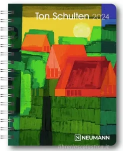 Agenda settimanale spiralata 2024 Ton Schulten Diary cm 16,5x21,6