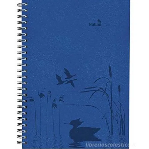 Agenda settimanale spiralata 2020 Wire-O Nature Line A5 Ocean