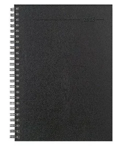 Agenda settimanale spiralata Balacron Nera 2018