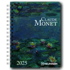 Agenda settimanale spiralata 2025 Claude Monet Diary cm 16,5x21,6