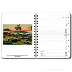Agenda settimanale spiralata 2025 Hokusai Diary cm 16,5x21,6