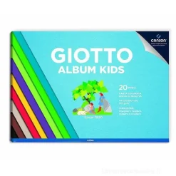 Album da disegno 20 fogli lisci colorati Giotto Kids