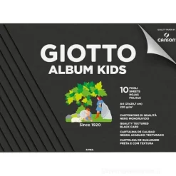 Album da disegno Giotto Kids 10 fogli neri 220 grammi formato A4