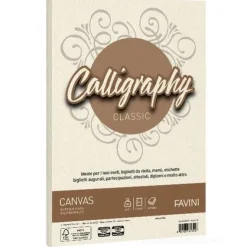 Album 50 fogli avorio ruvidi formato A4 200 gr Calligraphy Canvas