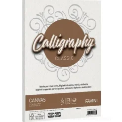 Album 50 fogli bianchi ruvidi formato A4 200 gr Calligraphy Canvas