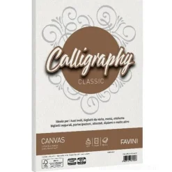 Album 50 fogli bianchi ruvidi formato A4 100 gr Calligraphy Canvas