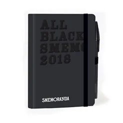 All Black Smemo 2018. Diario 12 mesi giornaliero