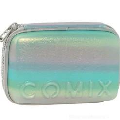 Astuccio completo maxi zip Comix Rainbow Light Blue