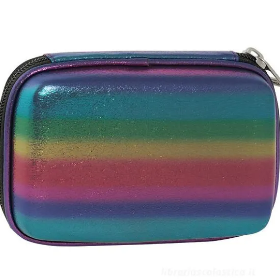 Astuccio completo maxi zip Comix Rainbow Purple