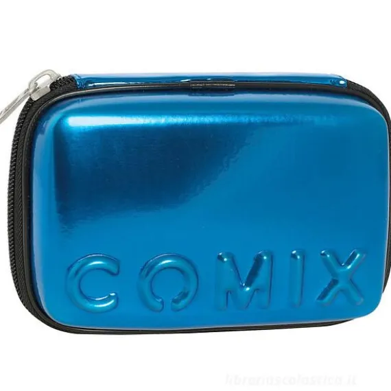 Astuccio completo maxi zip Comix Classic blu