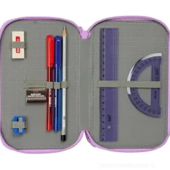 Astuccio Completo Organizzato 3 scomparti K-pop Demon Hunters Rosa