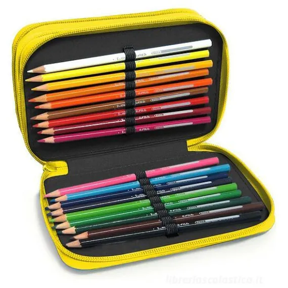 Astuccio completo Sketch giallo fluo