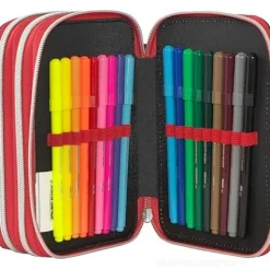Astuccio completo triplo scomparto One Piece