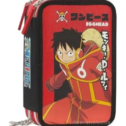 Astuccio completo triplo scomparto One Piece