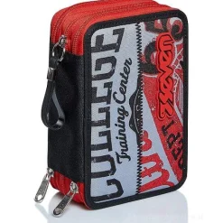 Astuccio completo triplo scomparto Bright College