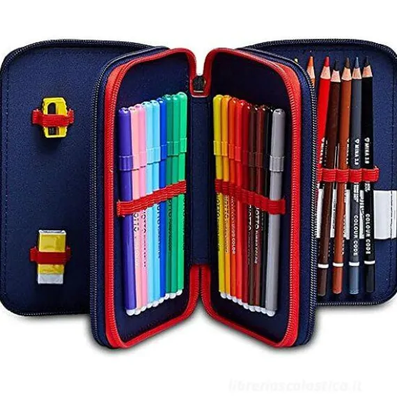 Astuccio completo triplo scomparto Spiderman