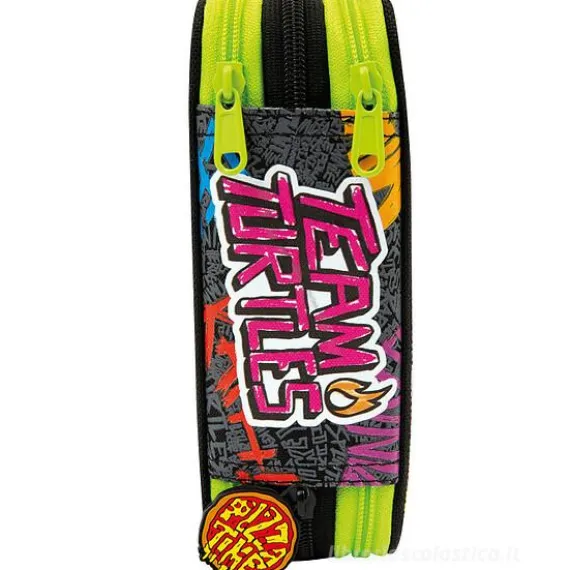 Astuccio completo triplo scomparto Tartarughe Ninja
