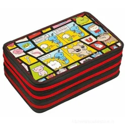 Astuccio completo triplo scomparto Pera Toons