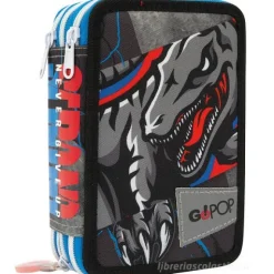 Astuccio completo triplo scomparto GoPop Raptor