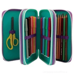 Astuccio completo triplo scomparto Barbie