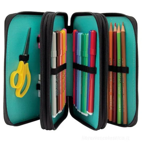 Astuccio completo triplo scomparto GoPop T-Rex New