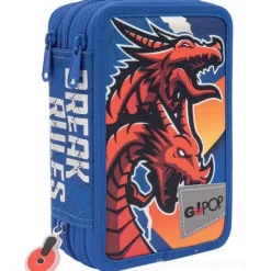Astuccio completo triplo scomparto GoPop Dragon
