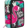 Astuccio completo triplo scomparto GoPop Flamingo